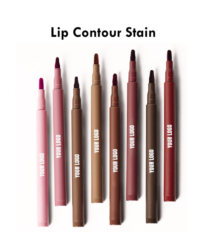 Cruelty-Free 12-Hour Wear Liquid Lip Liner Stain Waterproof Vegan Matte Lip Gloss Contour Stain