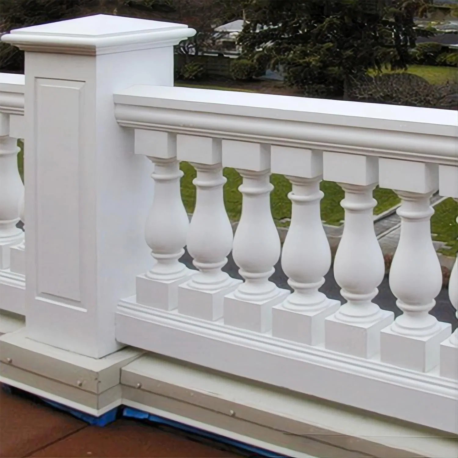 Auuan Easy to Install Lightweight Stair Balustrade PU Outside Handrails Railing