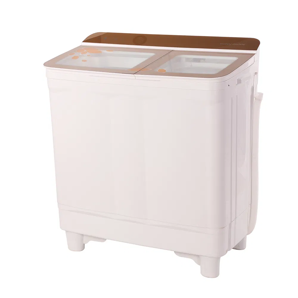 13.5kg China Factory Flip Glass Double Bucket Top Mounted Household Semi-Automatic Washing Machine