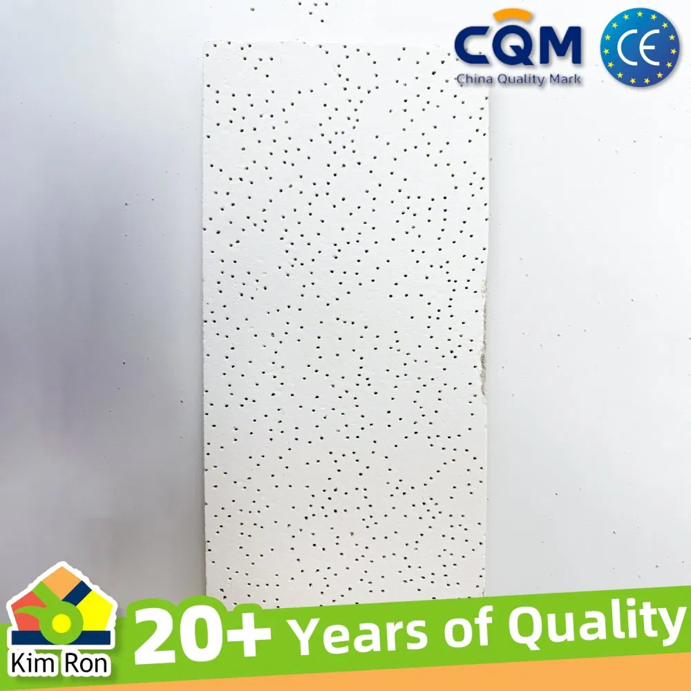 China Custom Drop Ceiling Tiles Acoustic Mineral Fiber Modern in China for Office Hotel Interior Decoration Materials Mineral Wool Cn; Gua Factory