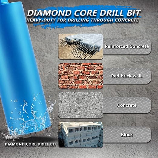 Алмазная коронка DWCBM102 102мм для бетона