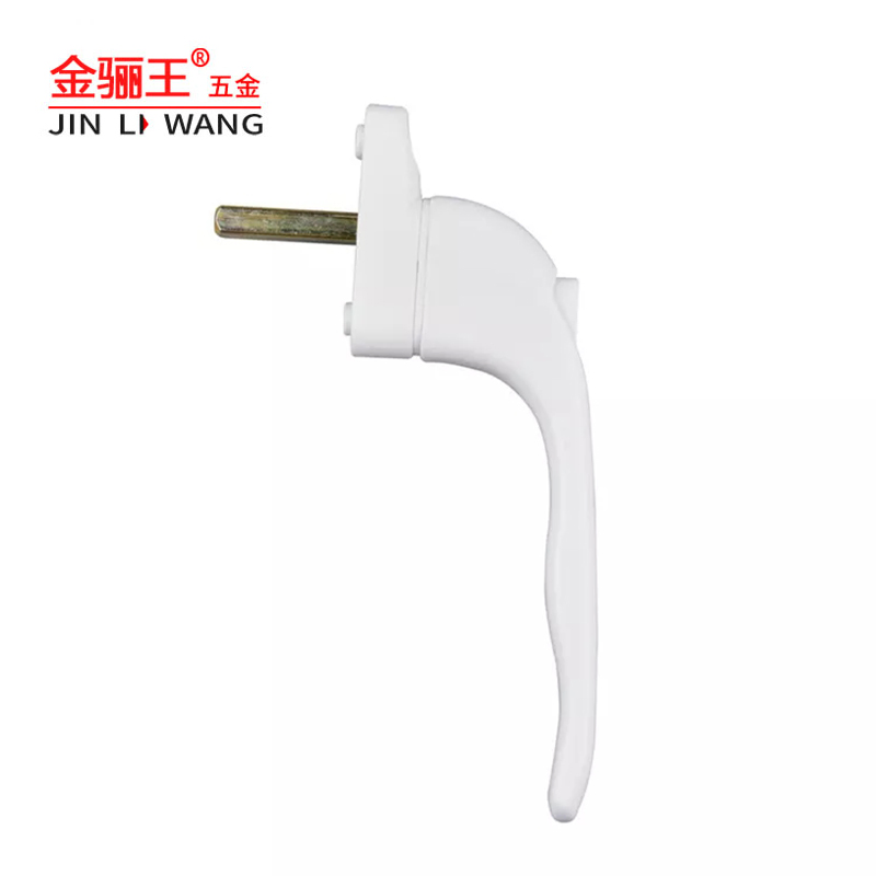 Window Hardware Accessories White PVC Aluminum Glass Window Handle with Lock