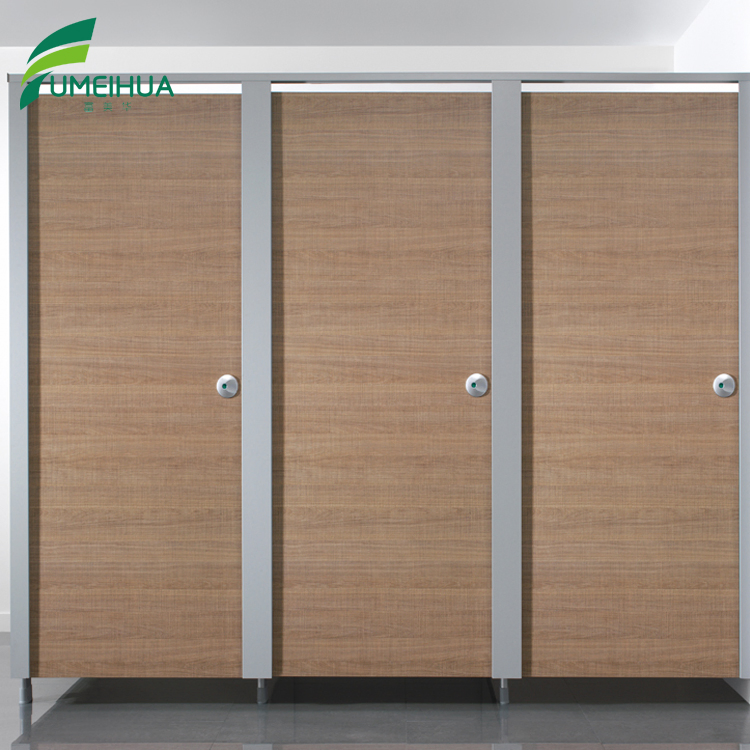 12mm Thickness Customized Size Toilet Cubicle Nylon Door Lock Toilet Partition Boards