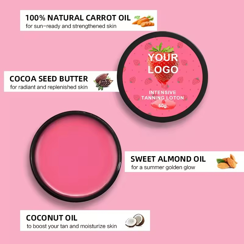 Private Label Face Body Self Tanner Tanning Lotion Cream Tanning Lotion Customize Logo