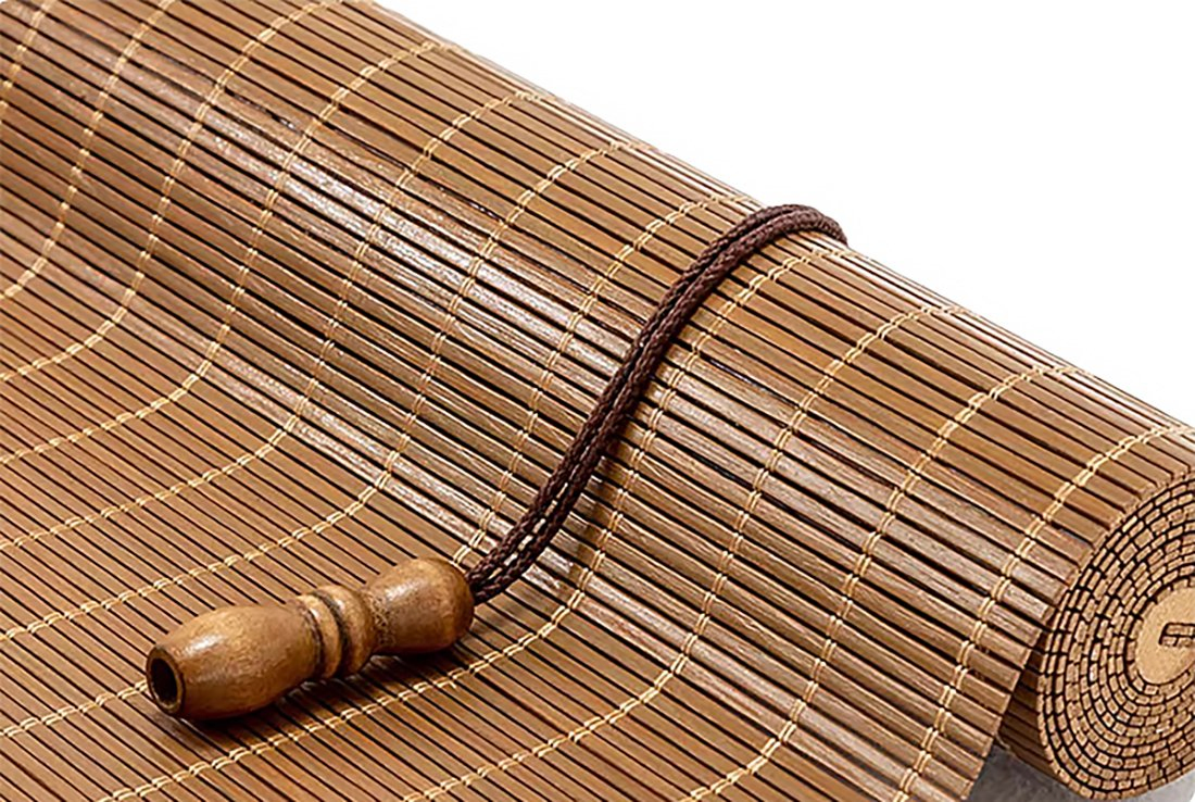 Outdoor Indoor Use Bamboo Window Blinds with Roller or Roman Curtains Cordless