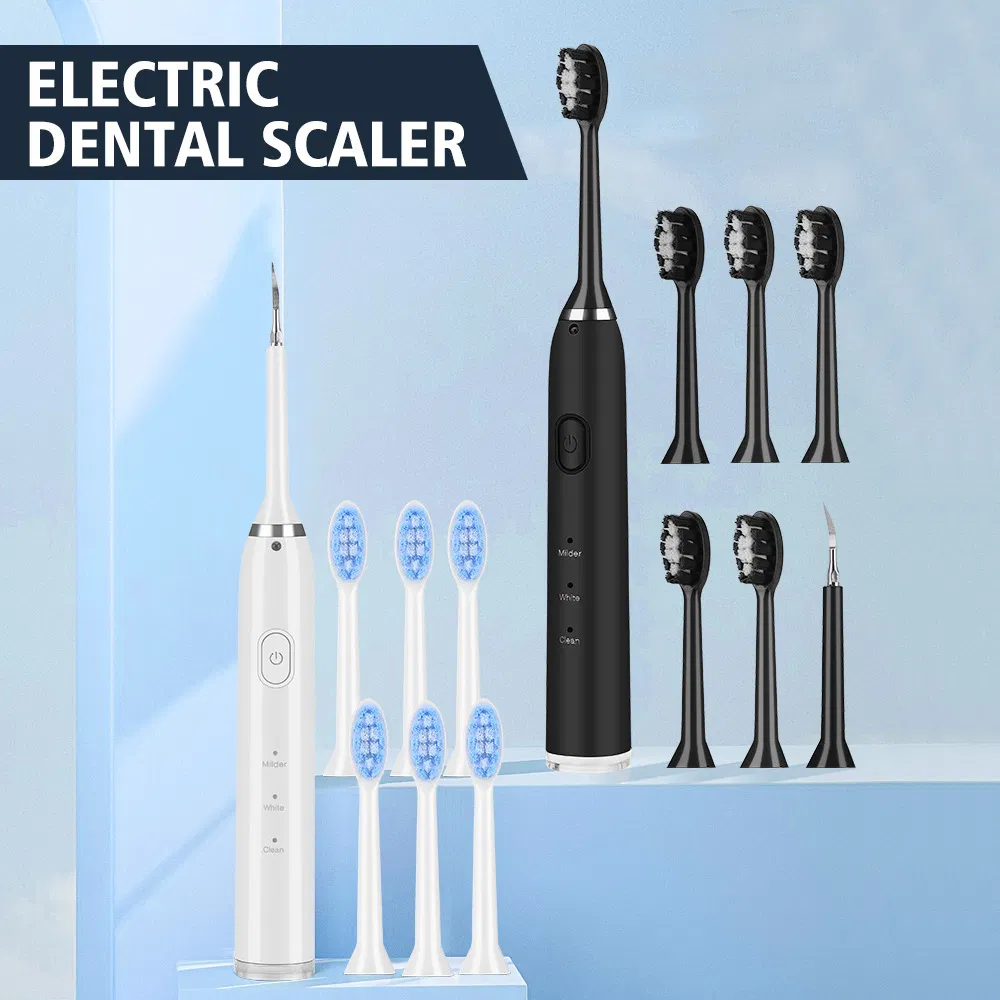 Personal Care Ultrasonic Tooth Scrubber Two-in-One Tartar and Calculus Remover Electric Toothbrush for Oral Care