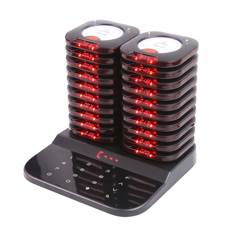 Wireless Buzzer Calling System 20 Coasters for Food Truck Bar Cafe Shop
