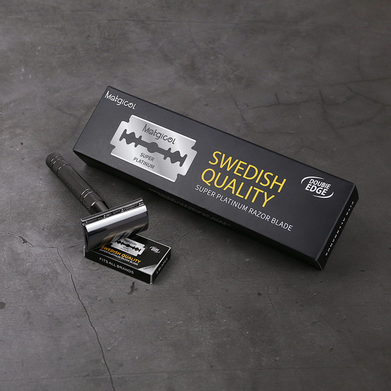 High Quality Safety 5PCS/Pack Swedish Stainless Steel Double Edges Shaving Razor Blade