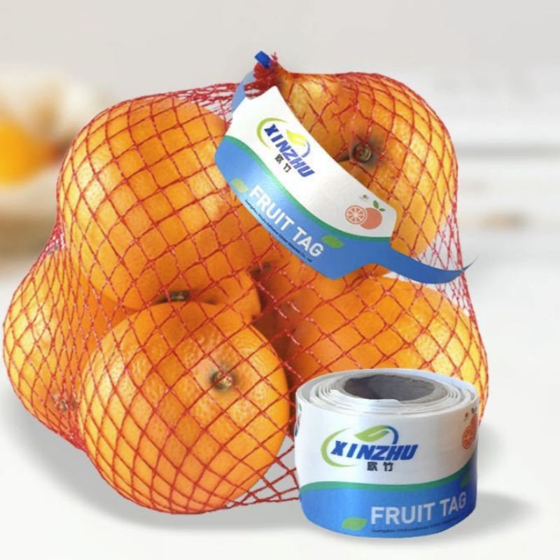 Supermarket Mesh Bag Packaging Fruit Label Waterproof Tear-Proof Material Label