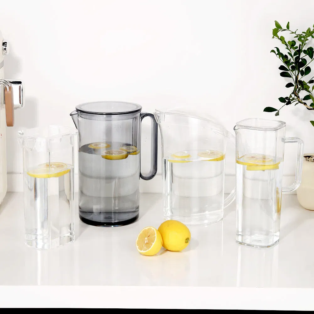 Top Selling Plastic Lid Series: Acrylic Juice Pot & PC Water/Tea/Beer Pitcher