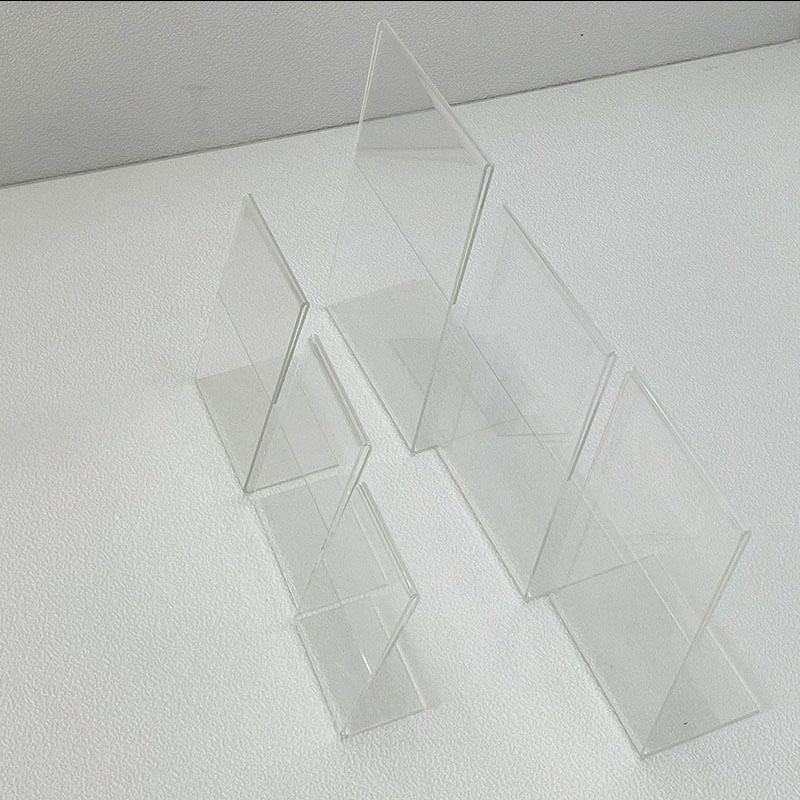 Advertising Poster Stand for Store Shop Supermarket Hotel Table Clip Clear PMMA Plastic A4 A5 A6 Menu Display Stand for Store Label Price Acrylic Holder