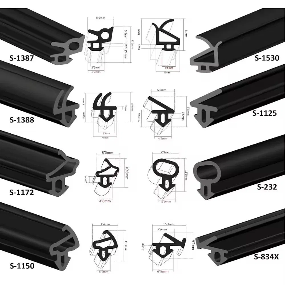 EPDM Extrusion Glass Curtain Wall Rubber Gasket Weather Sealing Strip