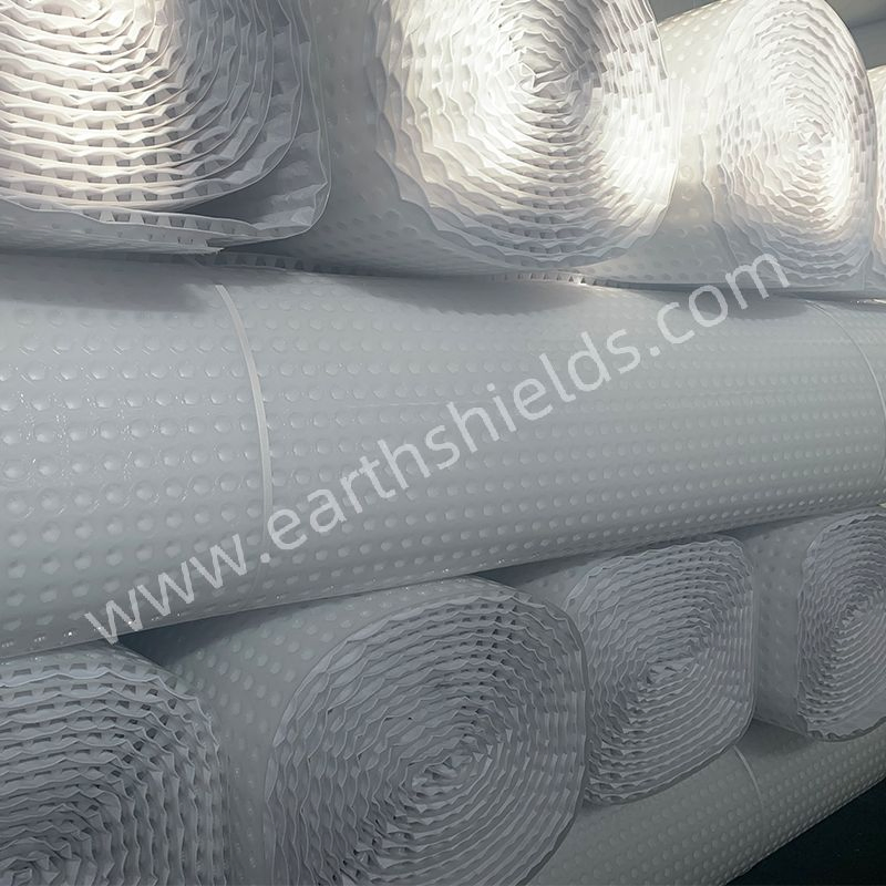 White Color Waterproof Dimpled Drainage Sheet Drainage Board