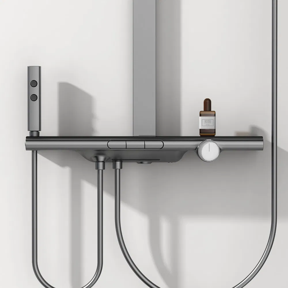 Душевая система LED с клавишами пианино и термостатом