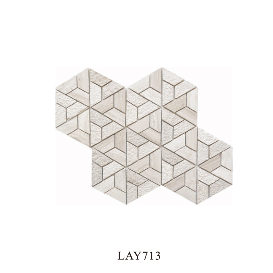 Мозаика шестигранная мраморная для кухни 300x300 мм