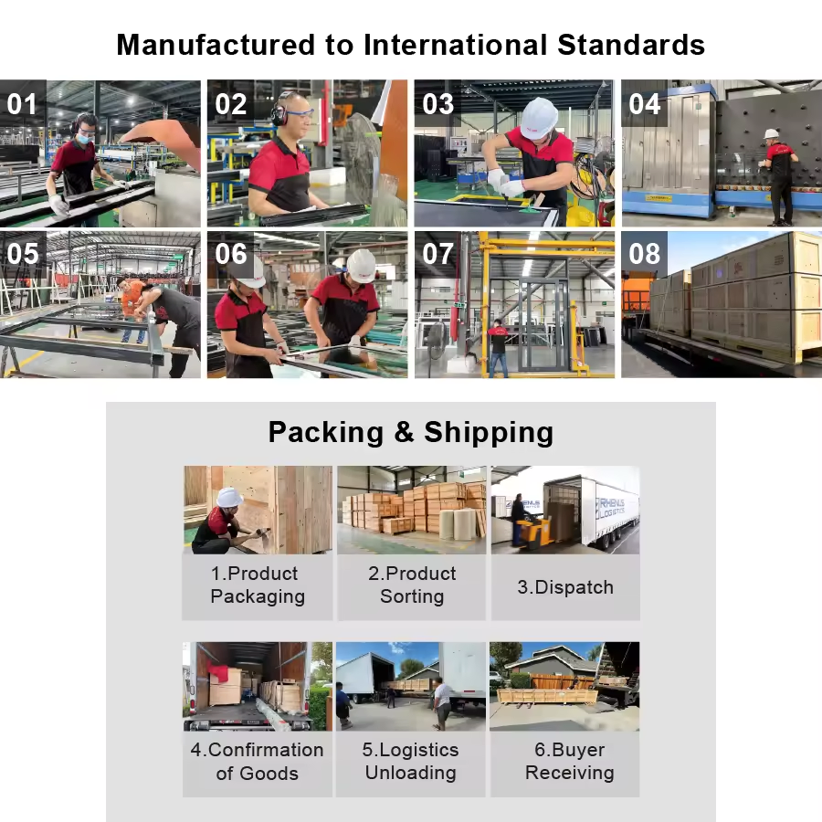 Wanjia Customized House PVC Sliding UPVC Double Glazed Sliding Doors