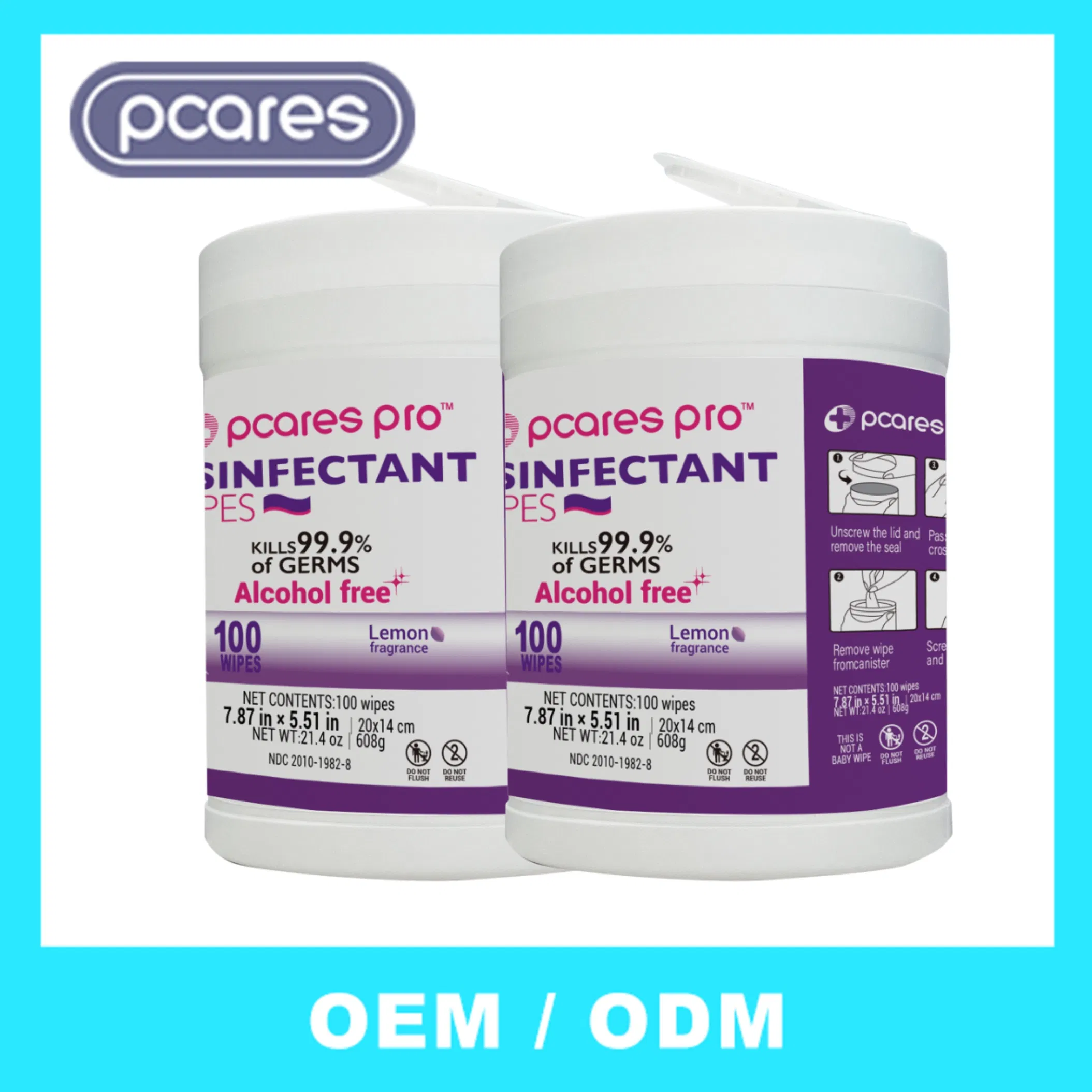 OEM Custom Logo Medical Grade 75% Isopropyl Alcohol Wet Wipes Sterile Skin Hospital Household Machine Disinfecting Wipes