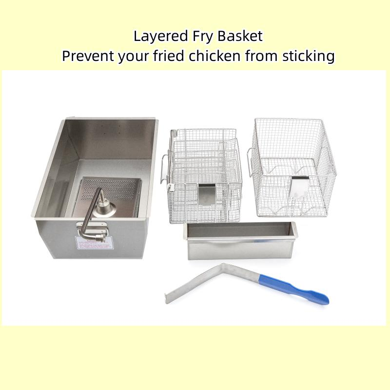 25L Gas Euipment Mcdonald Frying Fast Food Machine Pfg-800 Pressure Fryer