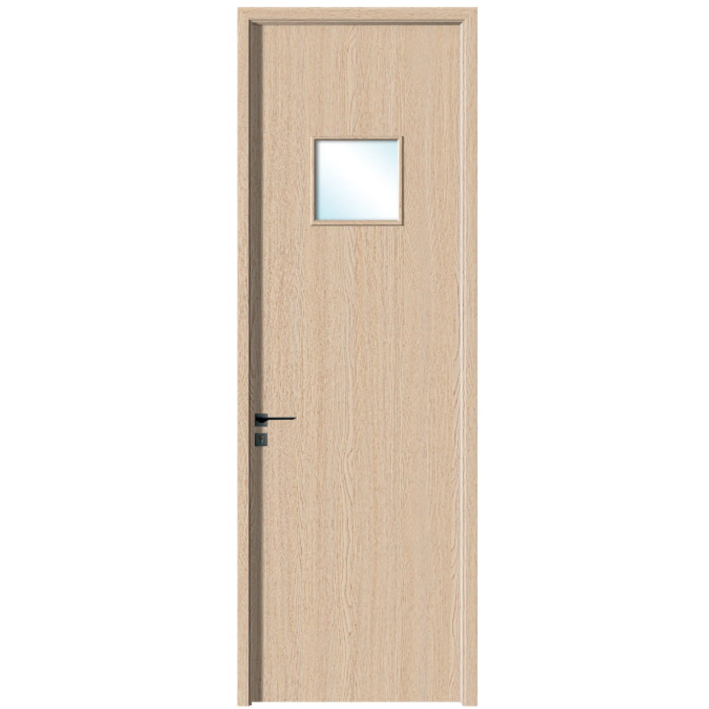 21. Luxury Interior Wooden PVC Security WPC Villa Solid Entrance Wood Door Grey White for Sale