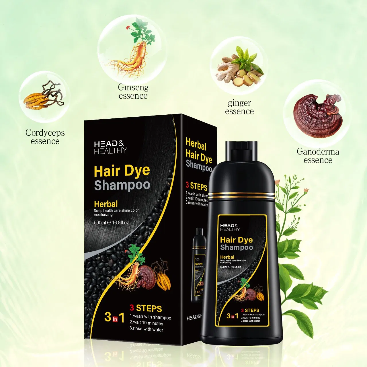 Tinturas De Cabelo Black Hair Shampoo Covers Gray Dye Hair Color Brand Names Productos Para EL Cabello