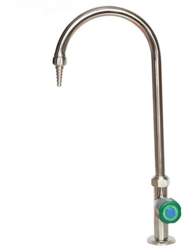 Лабораторный кран U-образный с двумя выходами