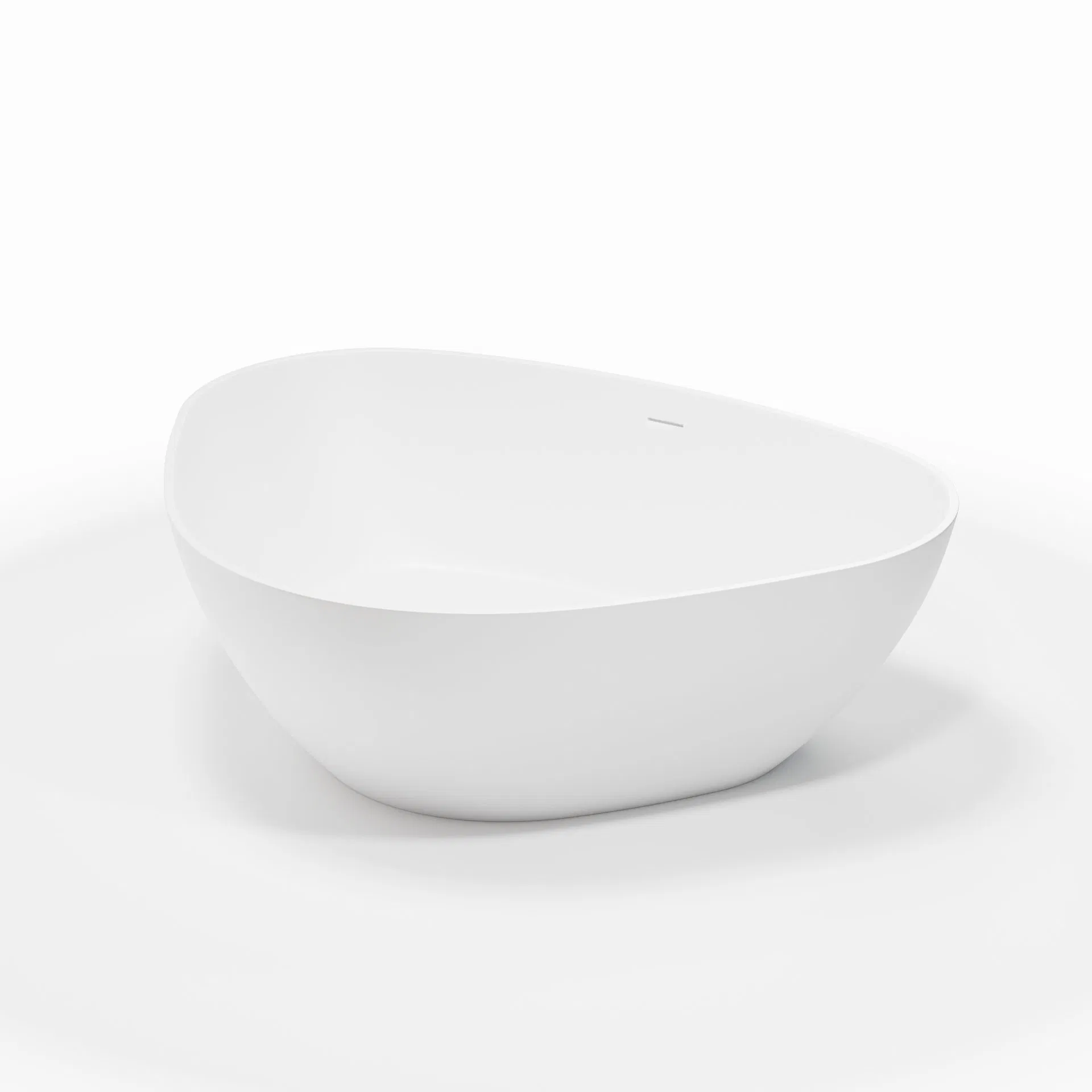 Ванна искусственный камень матовая белая