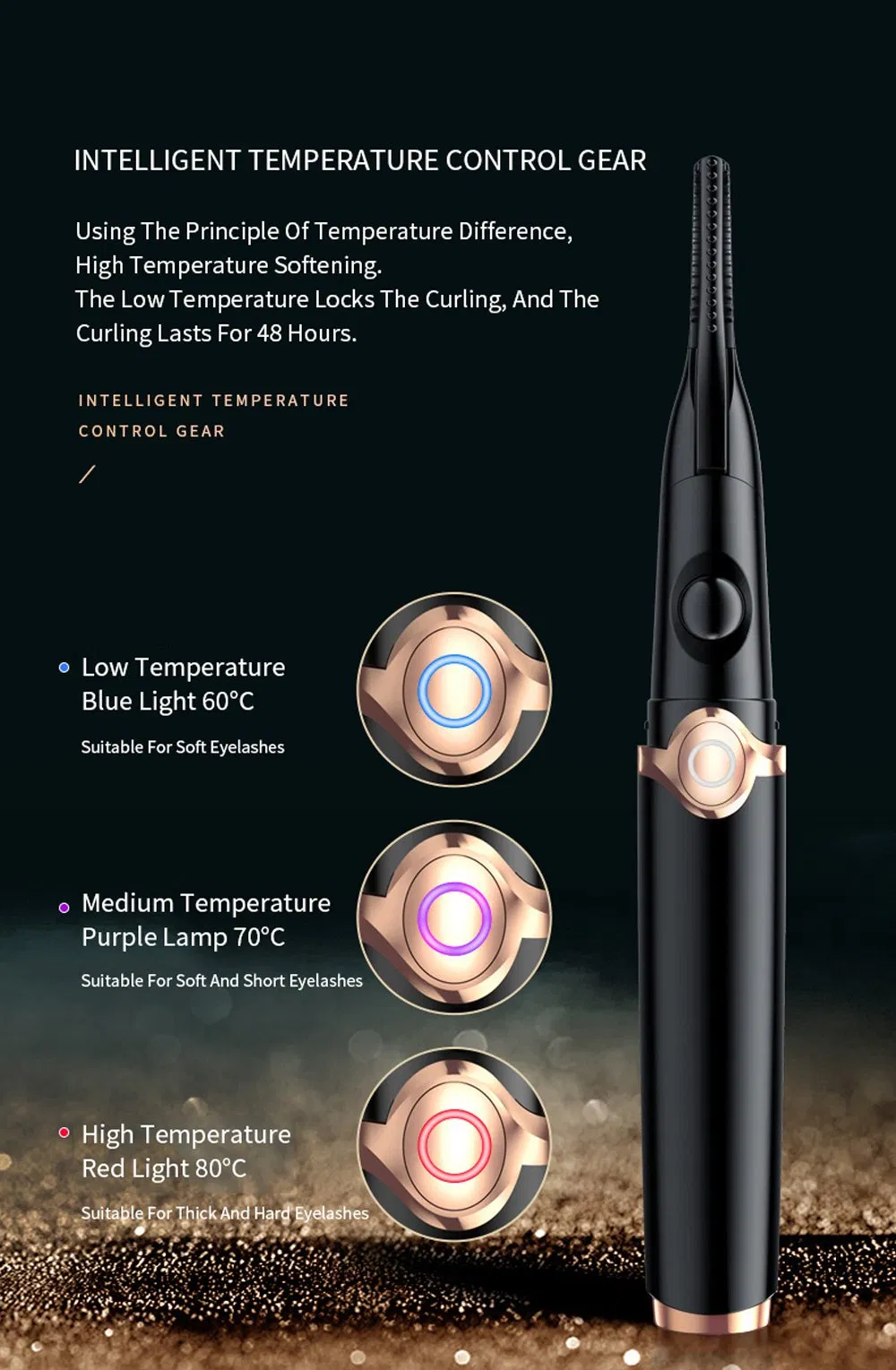 New Arrivals Wholesale Custom Private Label Portable Mini Travel LCD USB Electric Heated Eyelash Curler