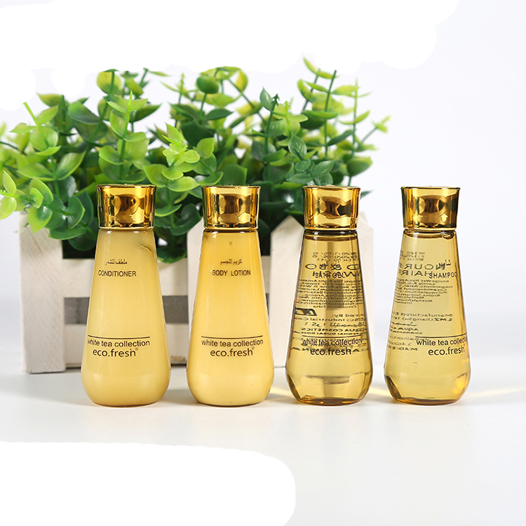 Personalized Custom Hotel Shower Gel Toiletries Kit 40ml Small Disposable Shampoo and Conditioner Set for Hotels