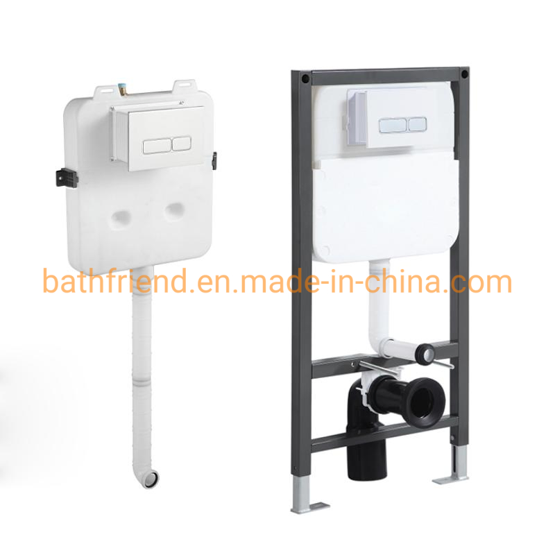 Bathroom Accessories Small Size Wall Mounted Toilet Tank HDPE Plastic Concealed Cistern Without Iron Frame