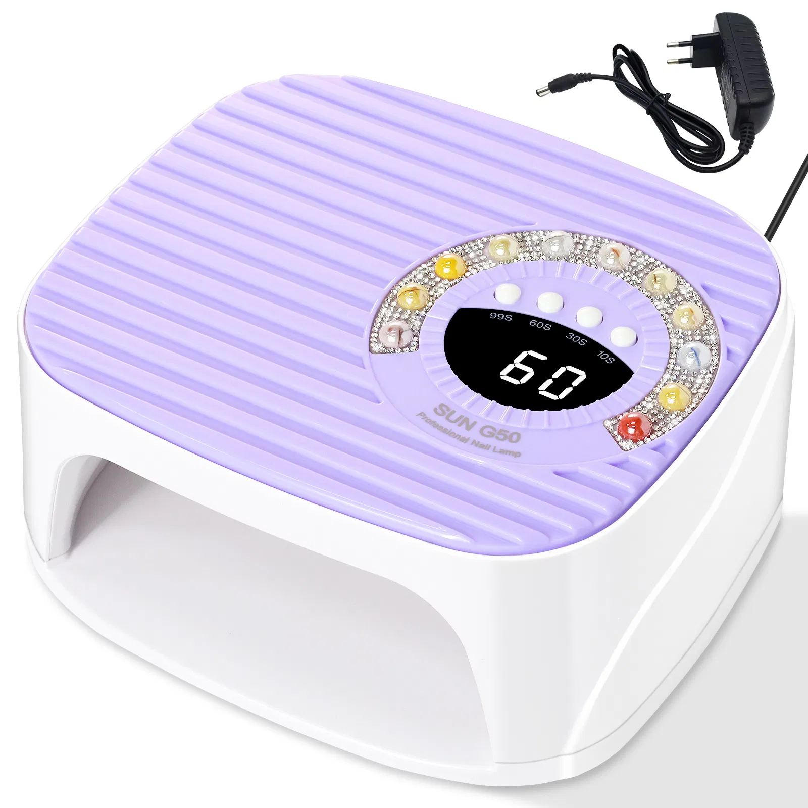 Rechargeable Big Battery Storage New Diamond Design Nail Lamp