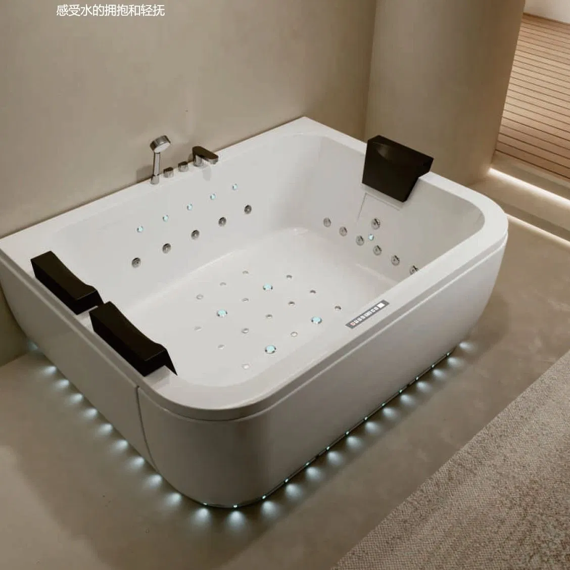 Акриловая ванна премиум-класса с подогревом и гидромассажем