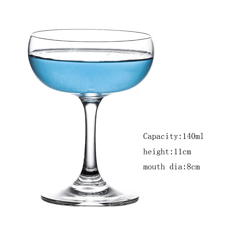 High-End Cocktail Glass Cup Crystal Glass Goblet for Western Food