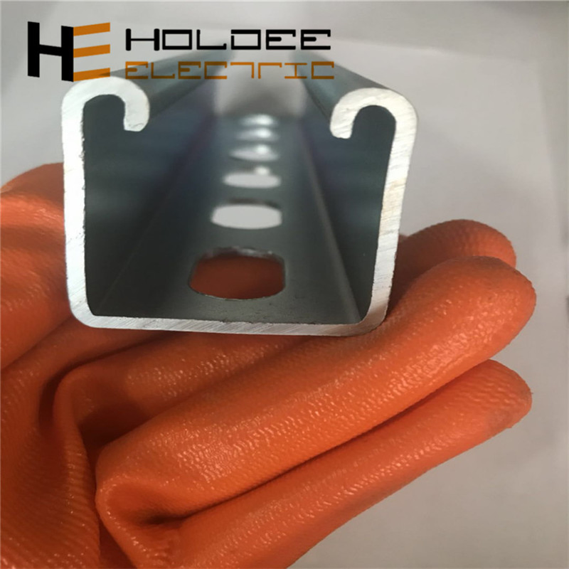 Galvanized Slotted Lip Steel Strut Channel