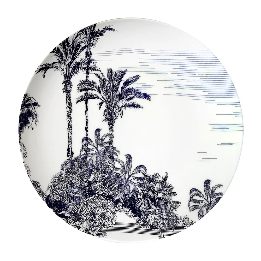 Dinner Plate Pad Printing Porcelainware Ceramic Tableware