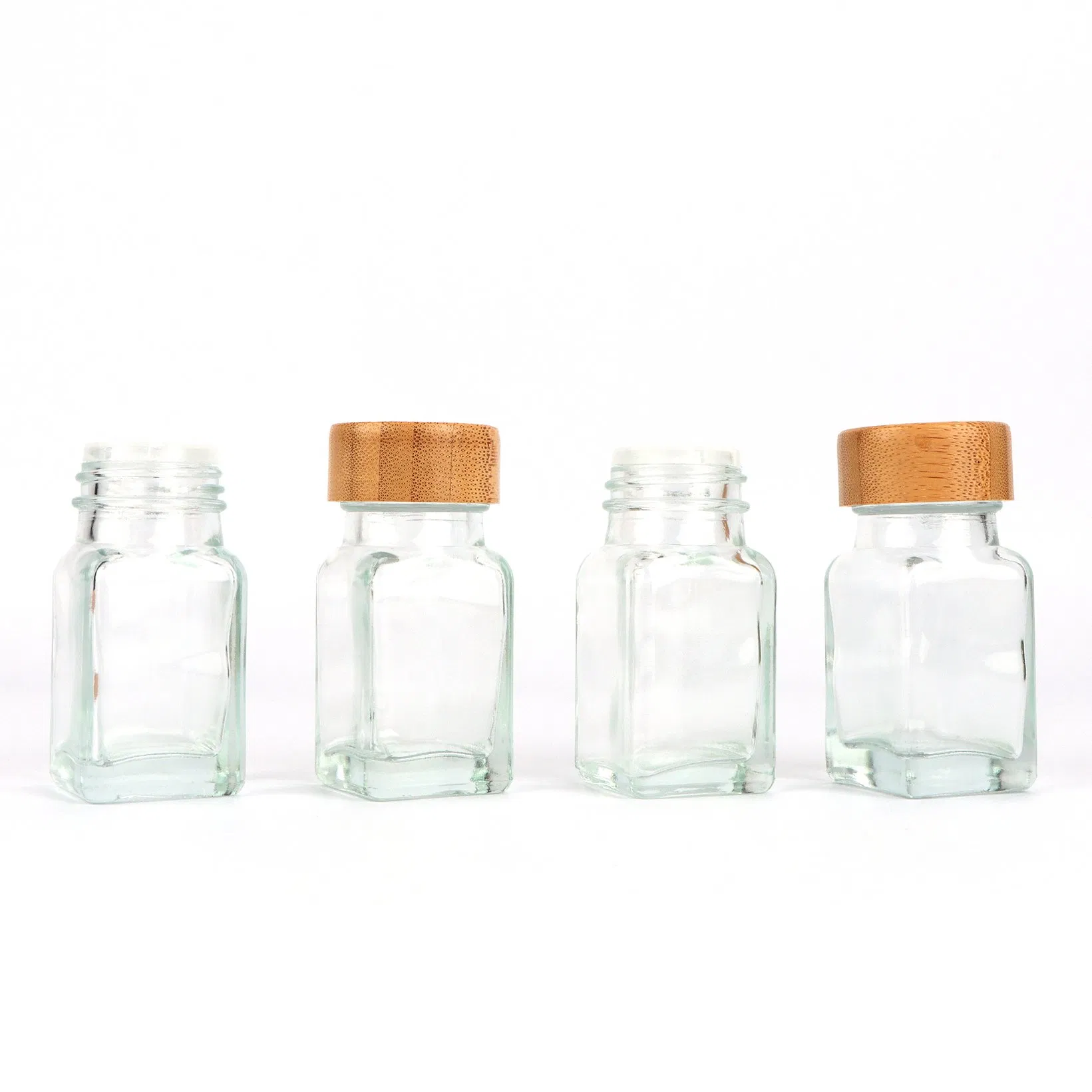 Pet Salt Pepper Empty Condiment Seasoning Shaker Bottle, Glass Seasoning Bottle