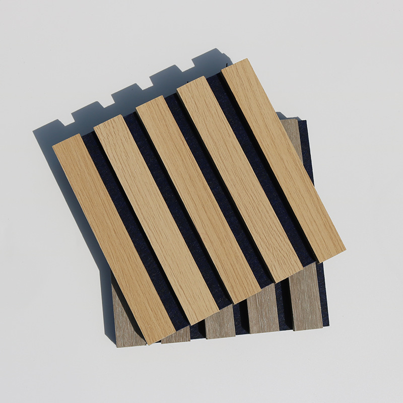 High Quality Soundproof Wall Panels MDF Akupanel Wood Slatted Wall Acoustic Felt Panels for Interior Decoration Wall and Ceiling