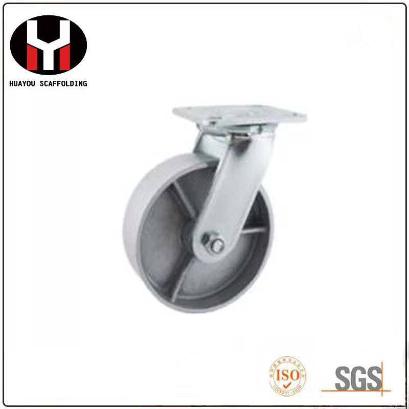Factory Price Light Type Adjustable Scaffold Caster 6 Inch 8 Inch Wheel PVC Caster Wheel for Sale