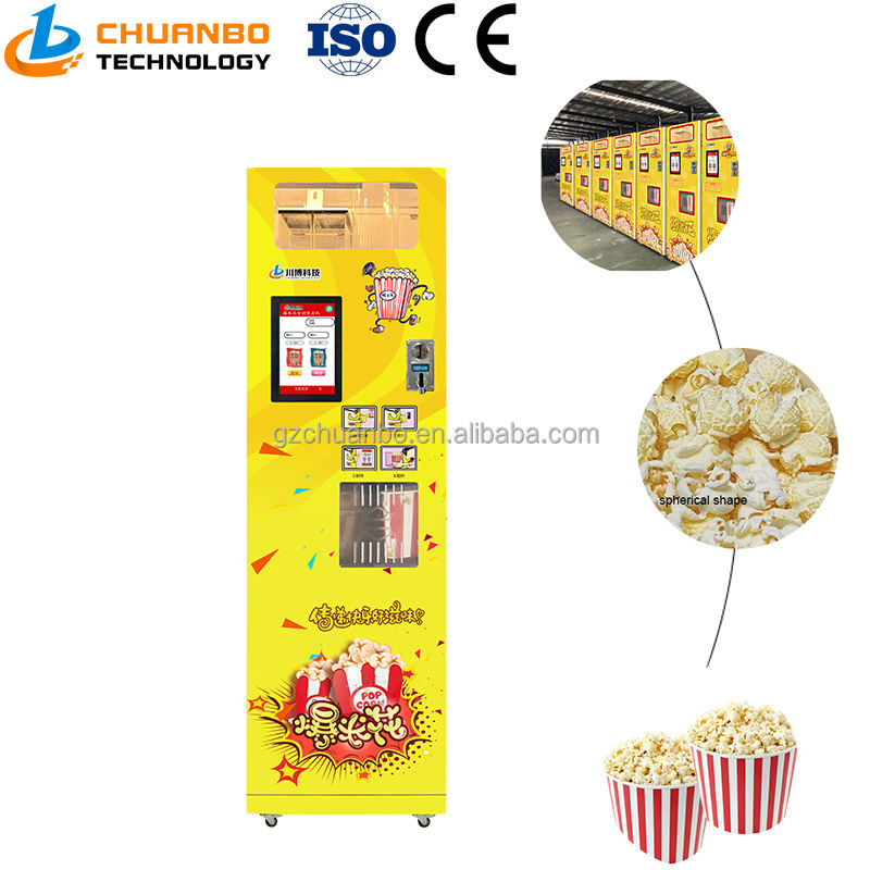 Customized Drink Snack Vending Automatic Popcorn Self Vending Popcorn Machine