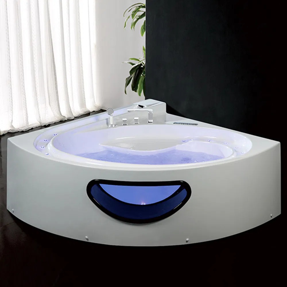 Угловая массажная ванна с гидромассажем