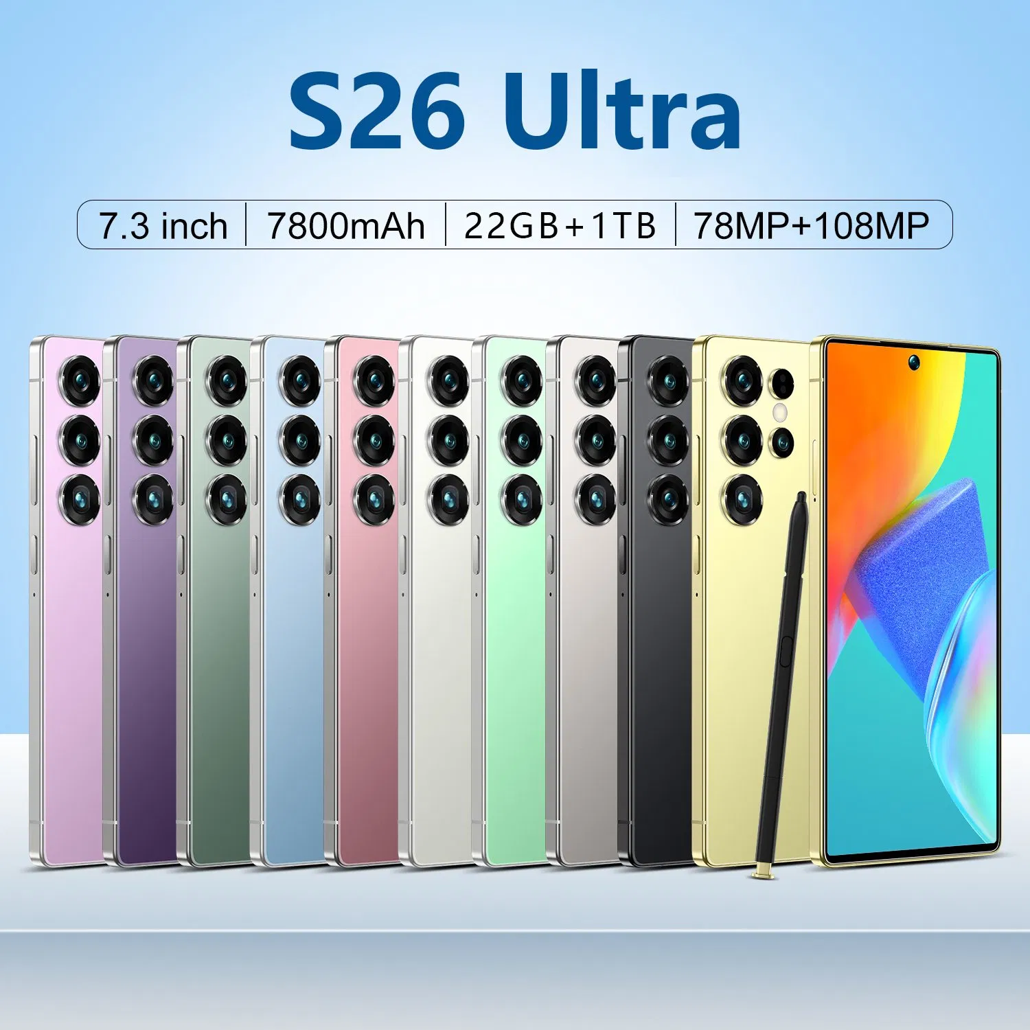 Смартфон S26 Ultra 5G 22GB+1TB, 7.3 дюйма