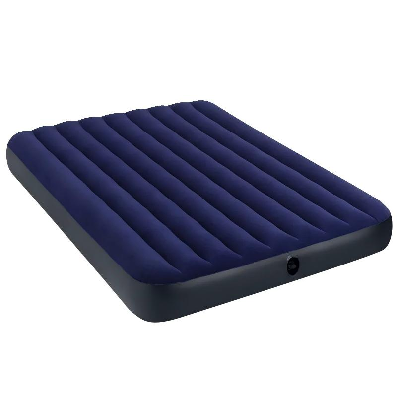 Twin Size Air Mattress 10" Fiber-Tech Velvety Inflatable Bed for Home & Camping
