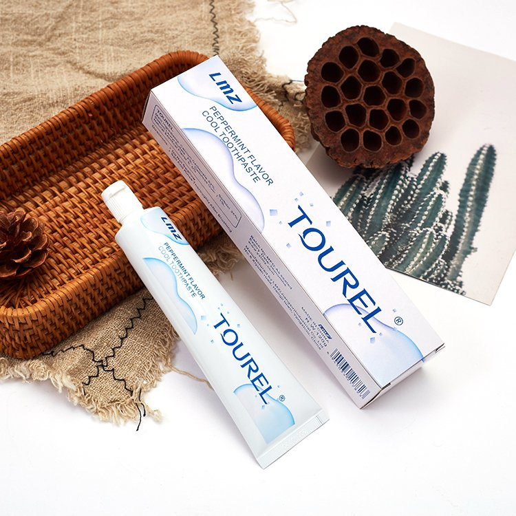 Free Samples Custom Oral Care Whitening Teeth Fresh Breath Fluoride Free Peppermint Toothpaste with Logo