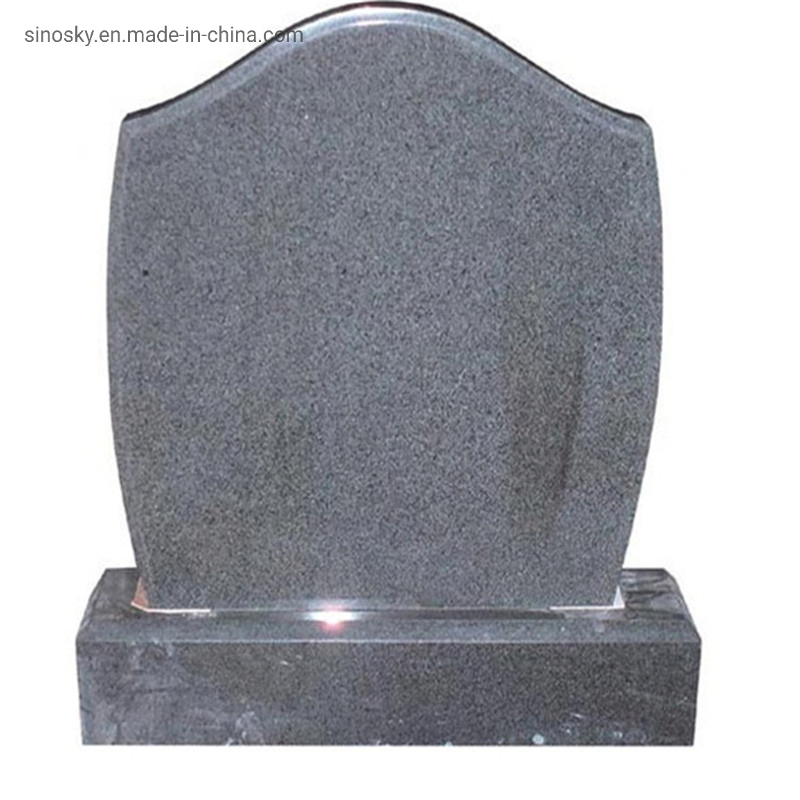 Dark Grey Granite Monuments with Carving