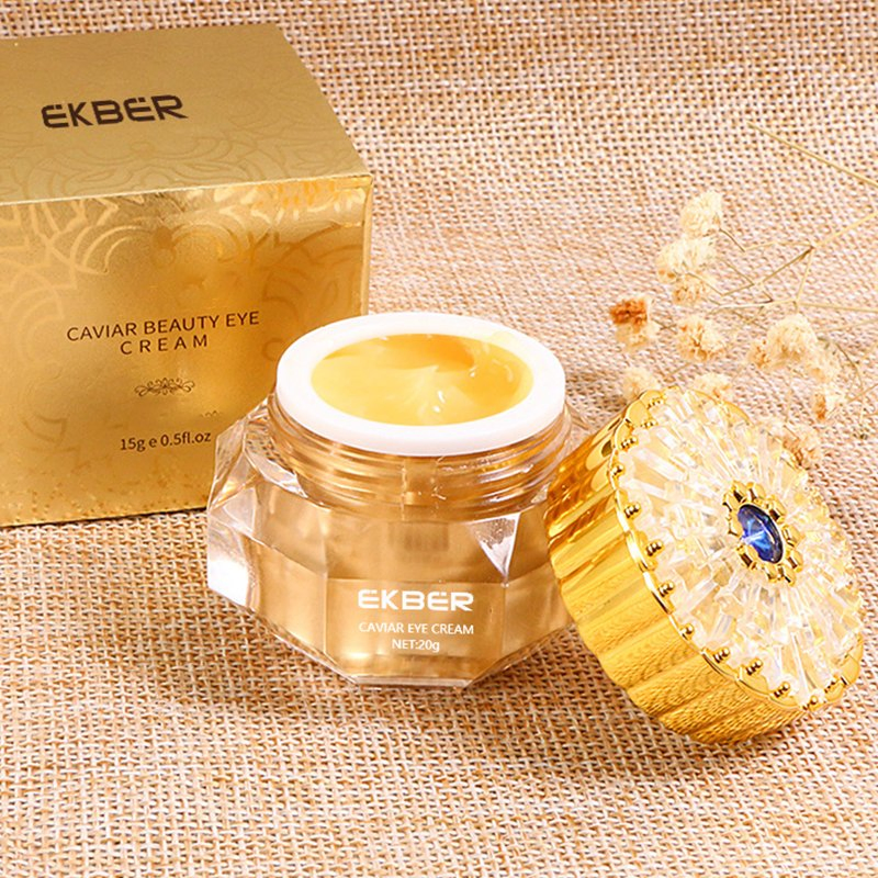 Natural Caviar Eye Cream for Dark Circles Reduces Fine Lines Dark Circles Puffiness Anti Aging Wholesale