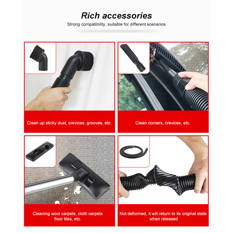 Chinese Manufacturer 1200W Portable Industrial Wet/Dry Vacuum Cleaners Car Cleaner Vacuum