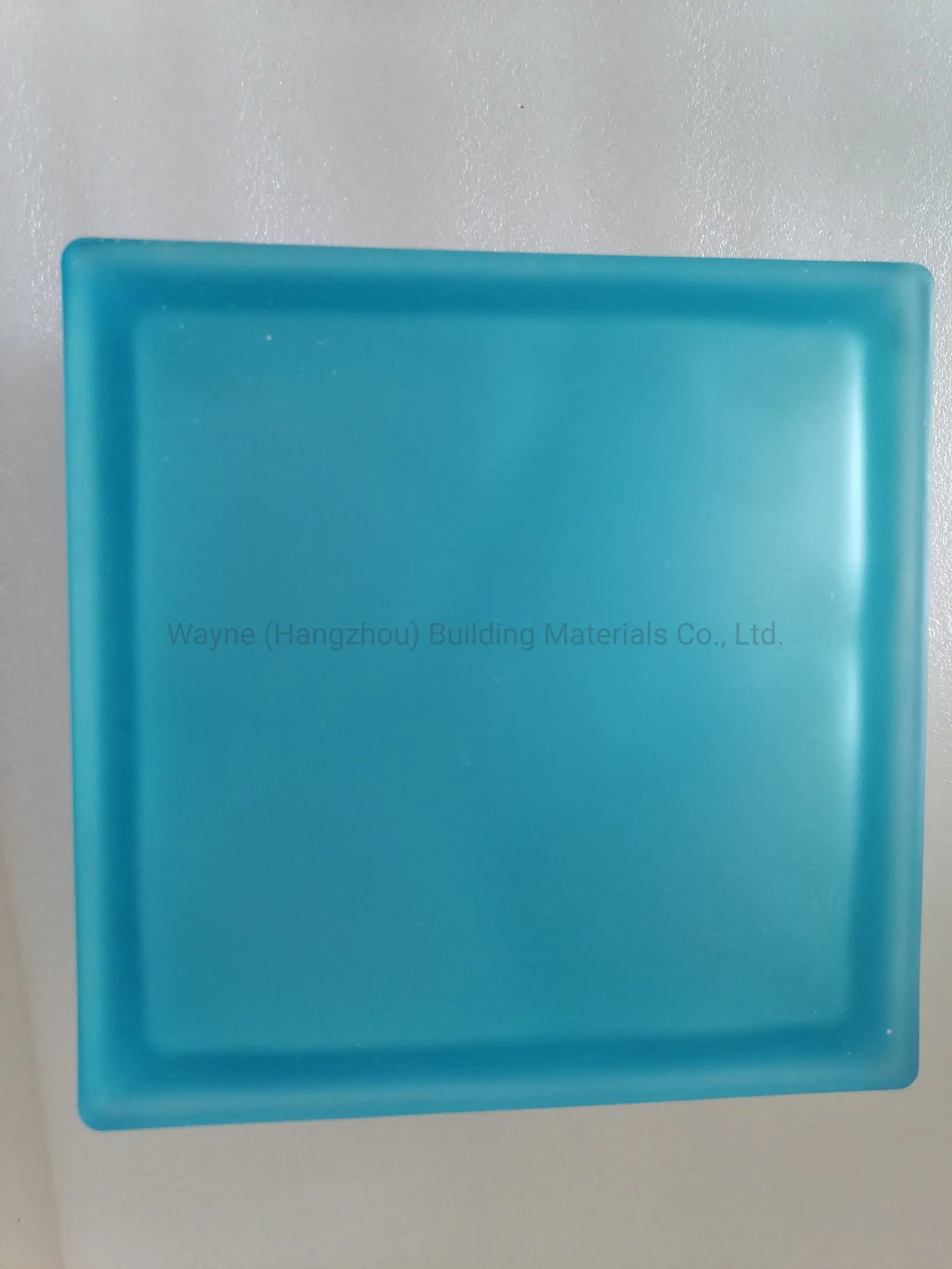 Blue Incolor Tinted Design Decorative Glass Block 190*190*80mm Best Quality Good Price From 17 Years Experience China Reliable Glass Supplier One Stop Solution