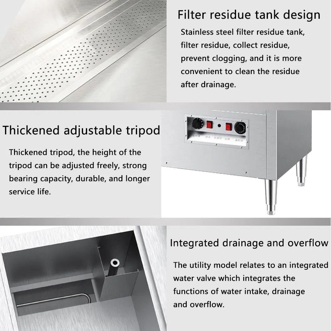 Chinese Manufacturer Restaurant Hotel Kitchen Use Ultrasonic Dishwasher Commercial Dishwasher Machine