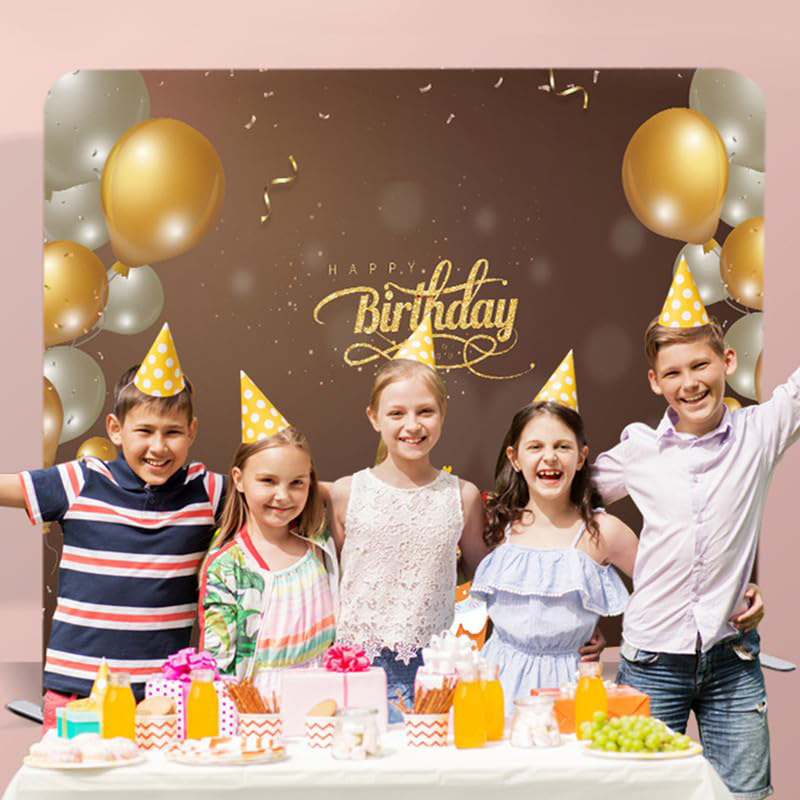 Event Wall Backdrop Banner Tension Fabric Backdrop Banner with Custom Graphics