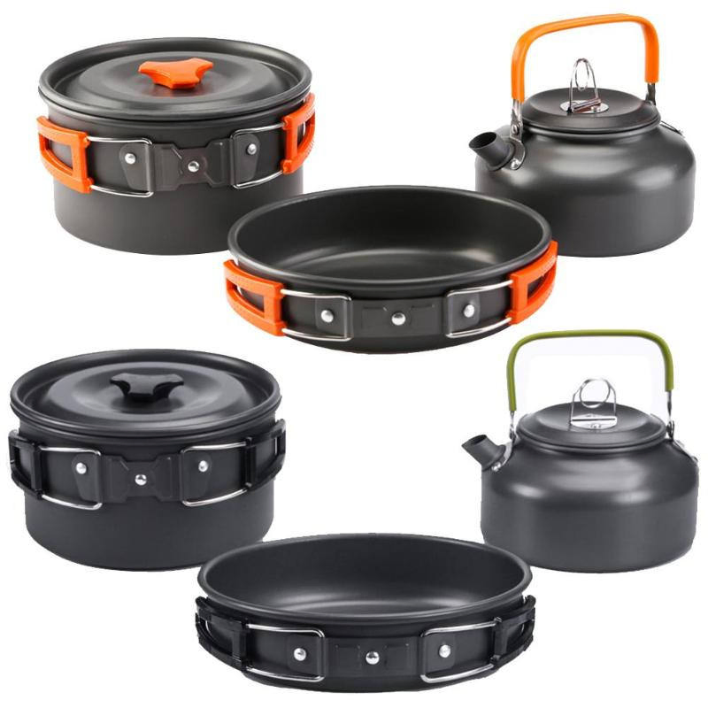 Camping Cookware Aluminium Cookware Set Outdoor