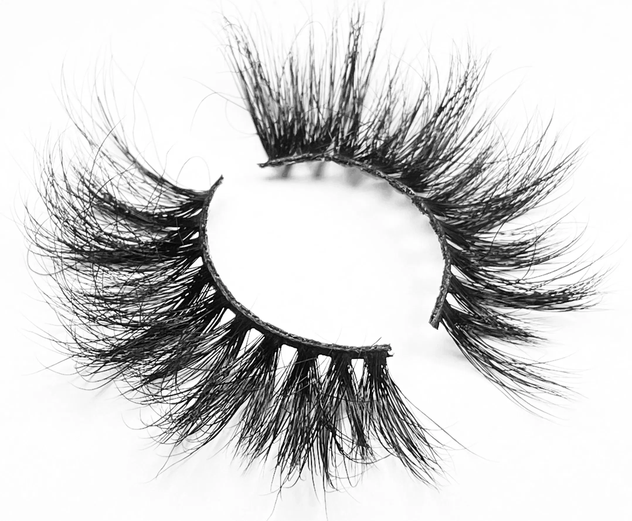 Klp33 Top Quality New Style Private Label Eyelashes Cruelty Free 45A 25mm 3D Mink Eyelashes with Custom Packaging